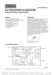 KA1H0280RB-YDTU datasheet pdf Fairchild Semiconductor