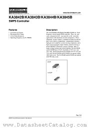 KA3844BD datasheet pdf Fairchild Semiconductor