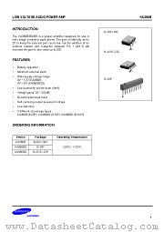 KA386BD datasheet pdf Samsung Electronic