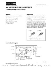 KA3S0880RFB-TU datasheet pdf Fairchild Semiconductor