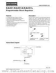 KA431AZ datasheet pdf Fairchild Semiconductor