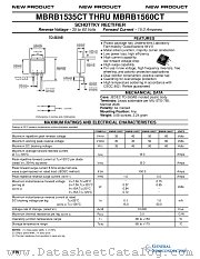 MBRB1535 datasheet pdf General Semiconductor