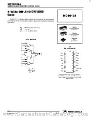 MC10121 datasheet pdf ON Semiconductor