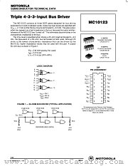 MC10123 datasheet pdf ON Semiconductor