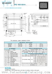 PG192128-A datasheet pdf Powertip Technology