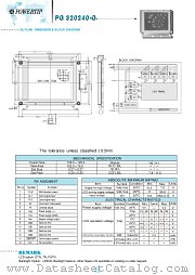 PG320240-G datasheet pdf Powertip Technology