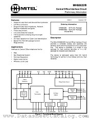 MH88632BT datasheet pdf Mitel Semiconductor