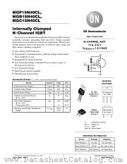 MGC15N40CL datasheet pdf ON Semiconductor
