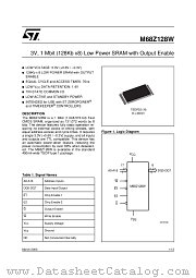 M68Z128W-70N1T datasheet pdf ST Microelectronics