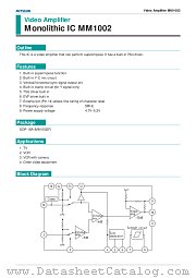 MM1002F datasheet pdf Mitsumi Electric