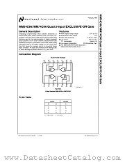 MM74C86J datasheet pdf National Semiconductor