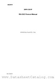 SRP-X351P datasheet pdf SONY