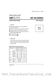 90MT160MT datasheet pdf International Rectifier