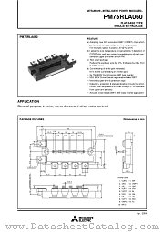 PM75RLA060 datasheet pdf Mitsubishi Electric Corporation