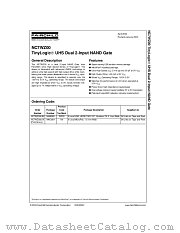 NC7WZ00L8X(PRELIMINARY) datasheet pdf Fairchild Semiconductor