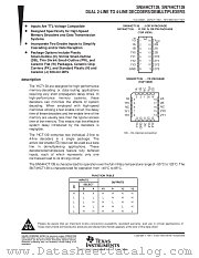 SN74HCT139PW datasheet pdf Texas Instruments