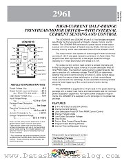 2961 datasheet pdf Allegro MicroSystems