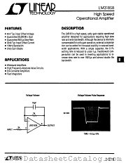 LM318S8 datasheet pdf Linear Technology