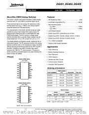 DG403DY datasheet pdf Intersil
