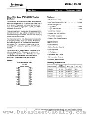 DG444DY datasheet pdf Intersil
