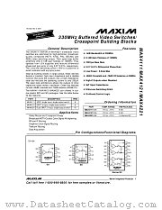 MAX4111CSA datasheet pdf MAXIM - Dallas Semiconductor