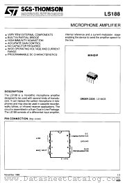 LS188 datasheet pdf ST Microelectronics