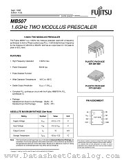 MB507 datasheet pdf Fujitsu Microelectronics