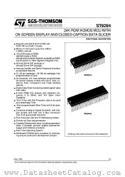 ST9294 datasheet pdf ST Microelectronics