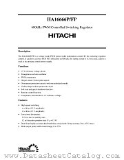 HA16666 datasheet pdf Hitachi Semiconductor