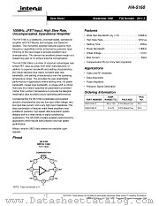 HA2-5160-2 datasheet pdf Intersil