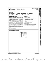 LMX5080M datasheet pdf National Semiconductor
