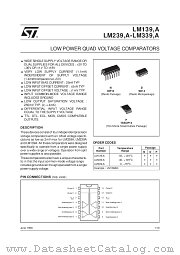 LM139P datasheet pdf ST Microelectronics