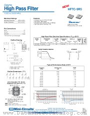 HFTC-9R5 datasheet pdf Mini-Circuits
