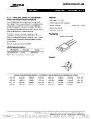 HGTG20N120CND datasheet pdf Intersil