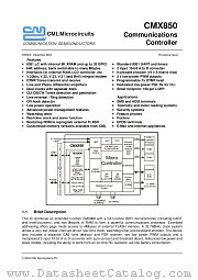 CMX850 datasheet pdf CML