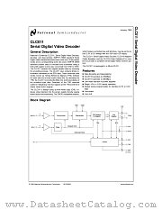 CLC011ACQ datasheet pdf National Semiconductor