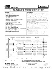 CDB4362 datasheet pdf Cirrus Logic
