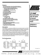 AT90S4414-4PC datasheet pdf Atmel