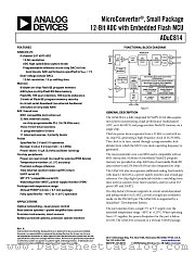 ADUC814BRU-REEL datasheet pdf Analog Devices