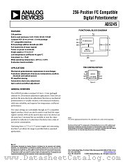 AD5245BRJ5-R2 datasheet pdf Analog Devices