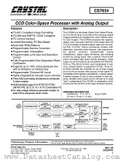 CS7654-KQ datasheet pdf Cirrus Logic
