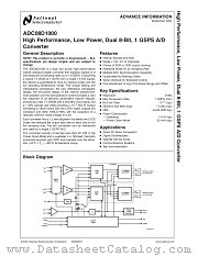 ADC08D1000EVAL datasheet pdf National Semiconductor
