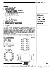 AT29C010A-90 datasheet pdf Atmel