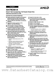 AM79C961AKCW datasheet pdf Advanced Micro Devices