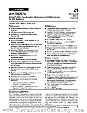 AM79C974KCW datasheet pdf Advanced Micro Devices