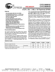 CY7C1380BV25-133BGC datasheet pdf Cypress