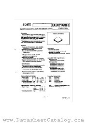 CXD2163 datasheet pdf SONY