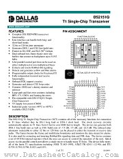 DS2151 datasheet pdf MAXIM - Dallas Semiconductor