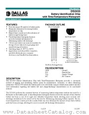 DS2435 datasheet pdf MAXIM - Dallas Semiconductor