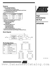 ATF20V8B-7SC datasheet pdf Atmel